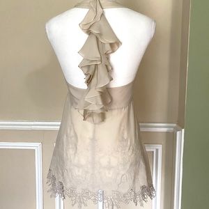 GORGEOUS Karen Millen Silk and Lace Top